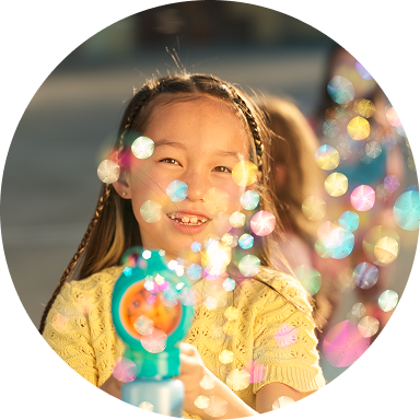 Child with Bubbles